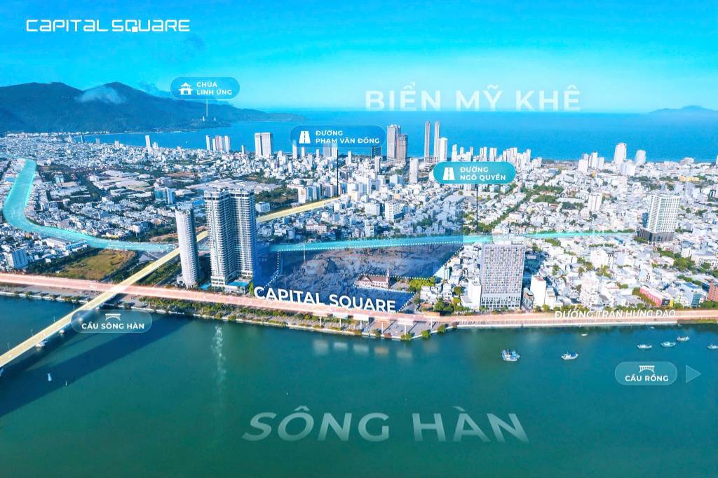 Bán căn hộ Capital Square Đà Nẵng, độc quyền 10 căn 2pn, sở hữu lâu dài, view sông Hàn