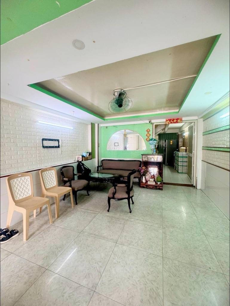 BÁN NHÀ 4 TẦNG LÒ GỐM, QUẬN 6, GẦN HẬU GIANG, 100M2 NỞ HẬU GẦN 6M, MẶT TIỀN KINH DOANH