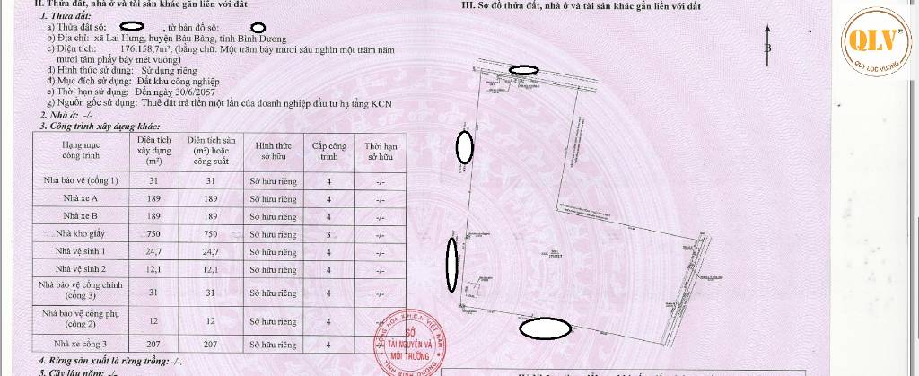 BÁN NHÀ XƯỞNG KCN BÀU BÀNG, BÌNH DƯƠNG, DT 176.159m²