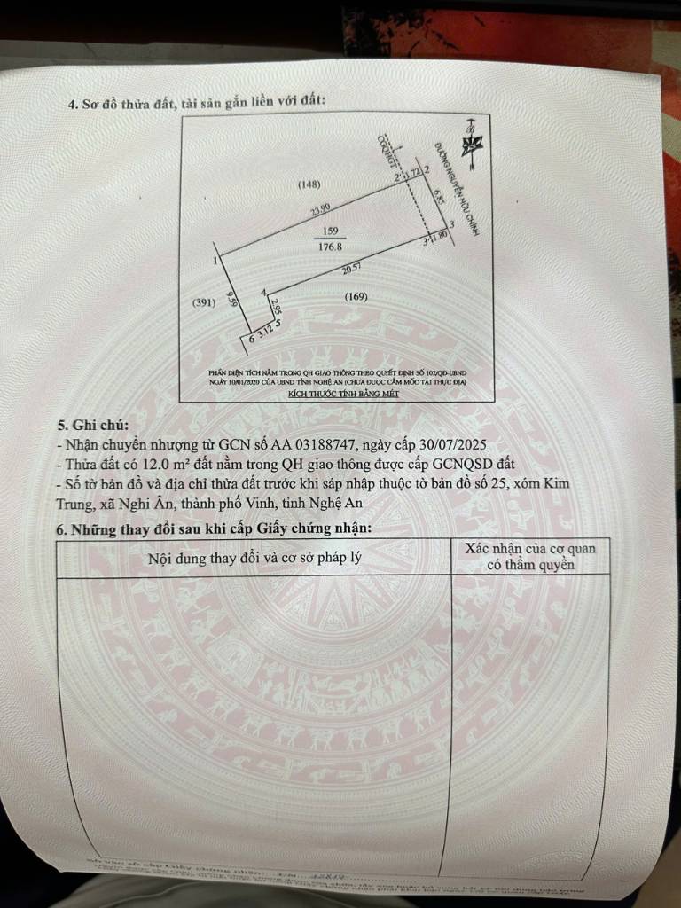Cần bán đất mặt tiền Nguyễn Hữu Chính, Vinh Phú, diện tích 176,8m2 gần tiện ích, giá đầu tư