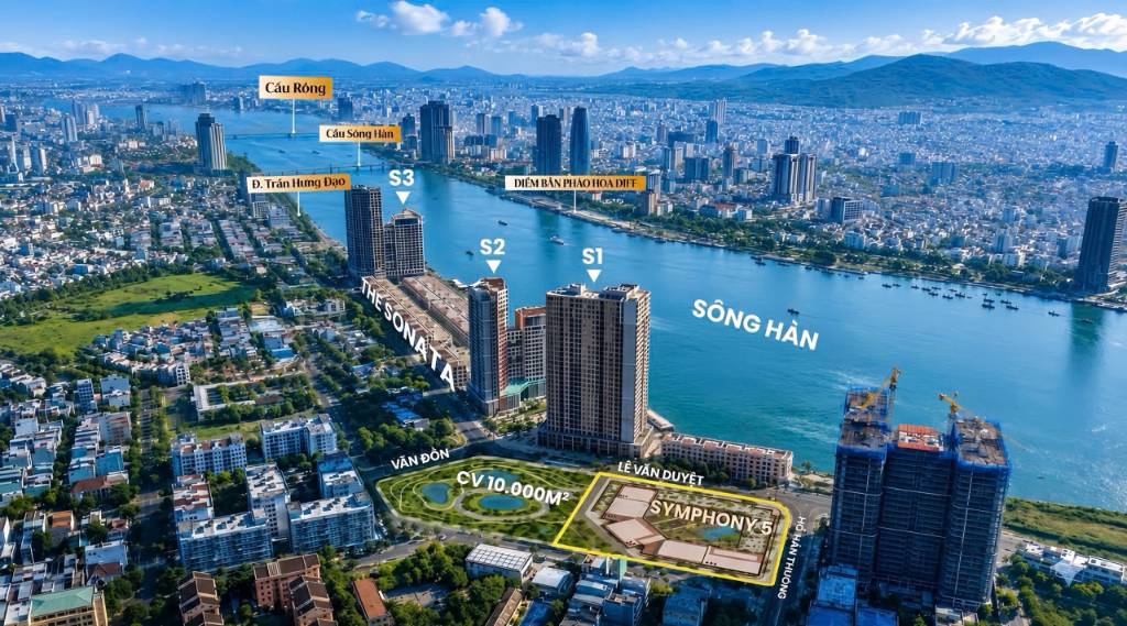 BÁN CĂN HỘ SUN SYMPHONY 5, CĂN HỘ VIEW SÔNG HÀN, GIÁ TỪ 1.8 TỶ SỞ HỮU NGAY