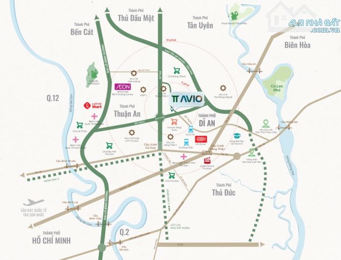 Căn hộ TT AVIO cạnh Vincom Dĩ An, 2,1 tỷ/56m2, 2PN + 1WC, hoàn thiện cơ bản, thanh toán 9.