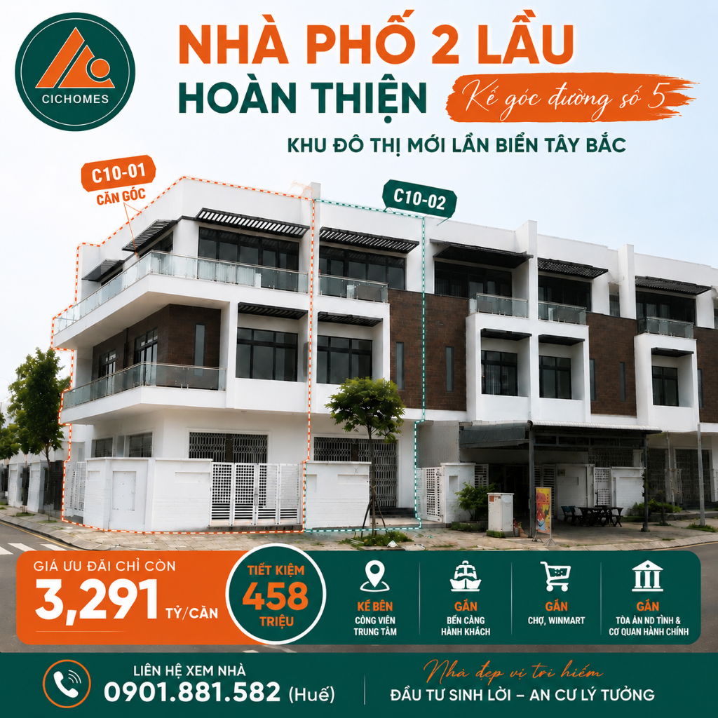 BÁN NHÀ 1 TRỆT 2 LẦU ĐƯỜNG SỐ 5 KĐT TÂY BẮC, GIÁ CHỈ NHỈNH 3 TỶ