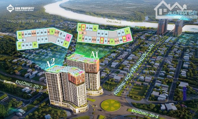 SIÊU HOT! BÁN CĂN HỘ CORA TOWER 1PN 52,5M2 – 2,4 TỶ - MT ĐƯỜNG 29/3, Q. CẨM LỆ