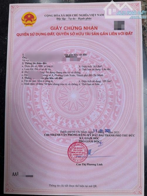 💥 BÁN DÃY NHÀ TRỌ P. LINH TRUNG CŨ 364M2 FULL THỔ CƯ GIÁ 22 TỶ.