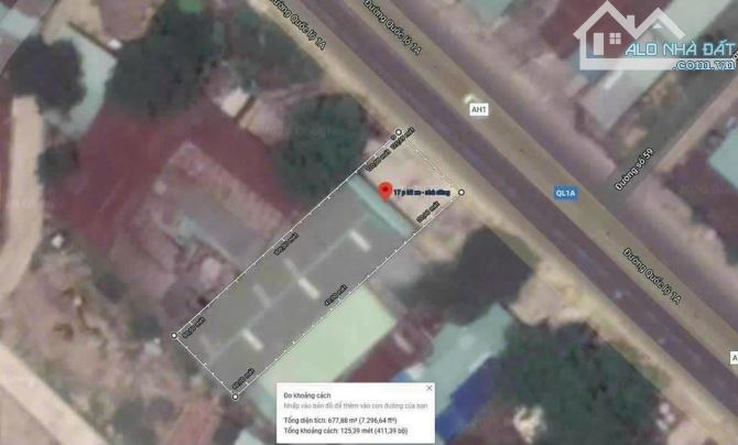 Bán kho 2 mặt tiền 518m2 Quốc Lộ 1A gần Cầu Suối Dĩa xã Bình Minh, chỉ 13 tỷ TL