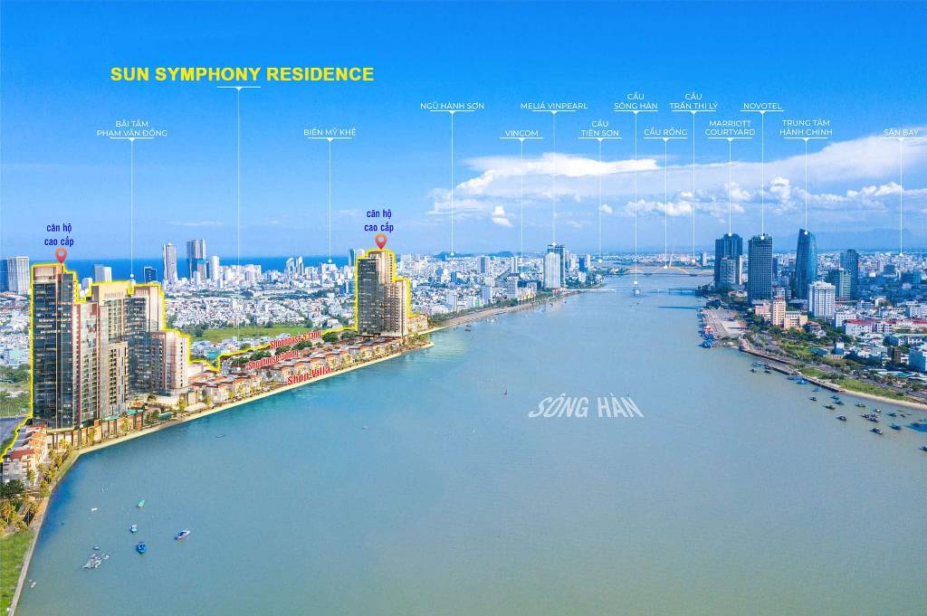 Bán căn hộ Sun Symphony Residence Sơn Trà Đà Nẵng, dt 40m2 giá tốt đầu tư chỉ 85tr/m2