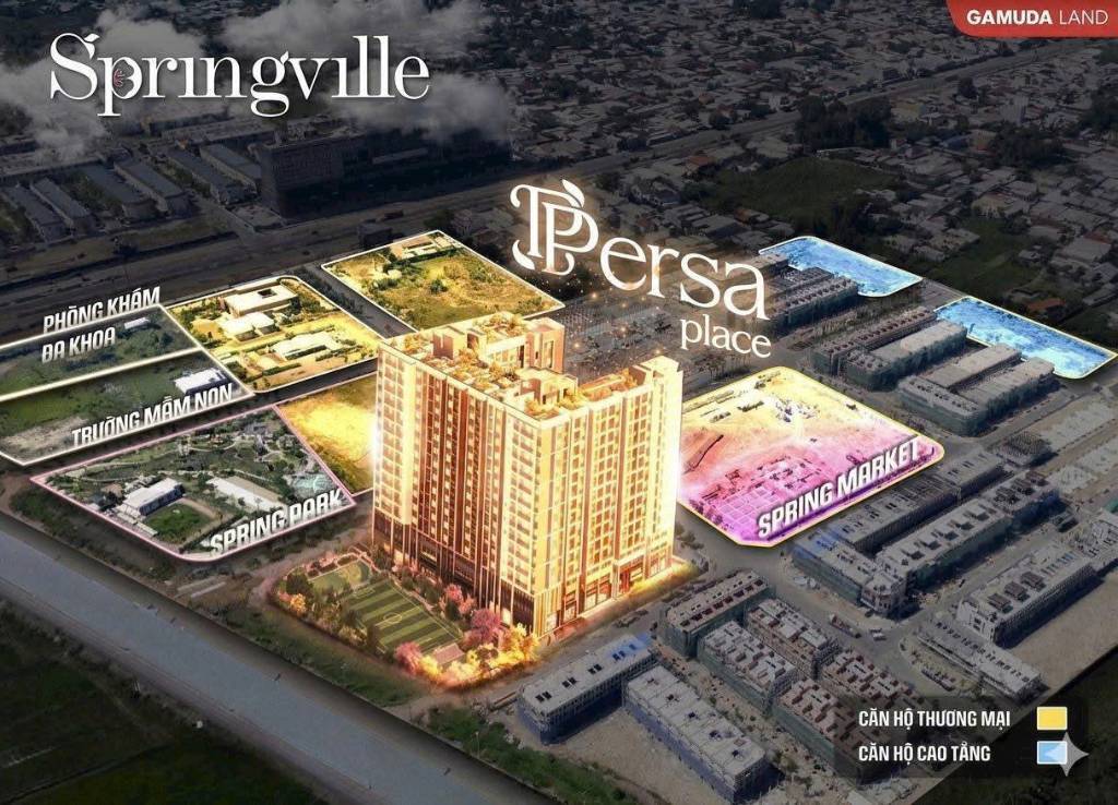 MỞ BÁN CĂN HỘ SPRINGVILLE PERSA PLACE, CƠ HỘI ĐẦU TƯ ĐÓN SÓNG SÂN BAY LONG THÀNH