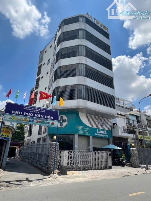 Toà Nhà Văn phòng Góc 2 Mặt Tiền ngay Phan Đăng Lưu, Ngang 9 x 18m, Hầm 7 lầu- chỉ 4x tỷ