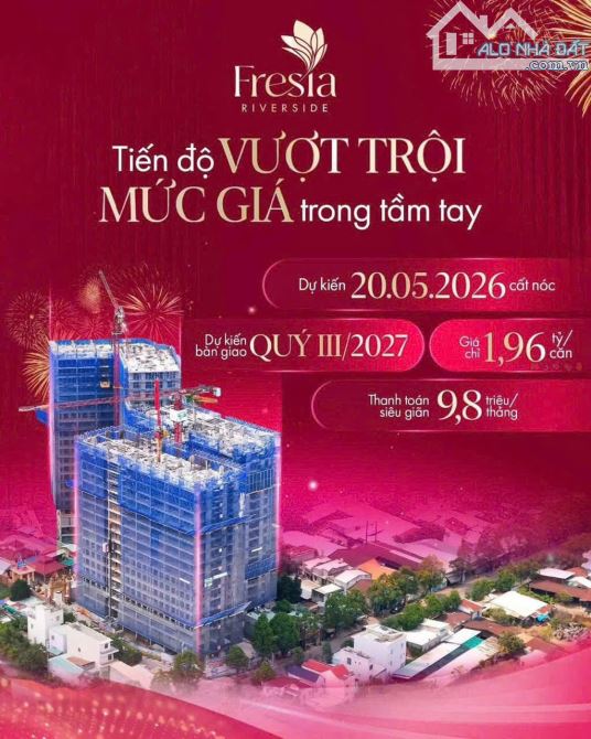 Chỉ cần 500tr là sở hữu căn hộ trung tâm TP. Đồng Nai, gần siêu thị Aeon Mall