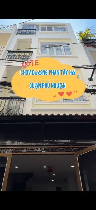 🌈 Bán CHDV 4Tầng Đường Phan Tây Hồ, P7, Quận Phú Nhuận