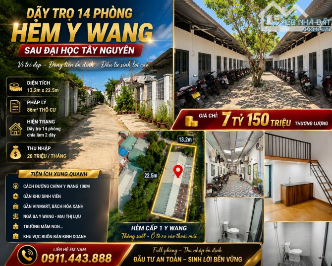 💥HỢP ĐỒNG THUÊ ĐỀU 20 TRIỆU DÃY TRỌ YWANG 14 PHÒNG
