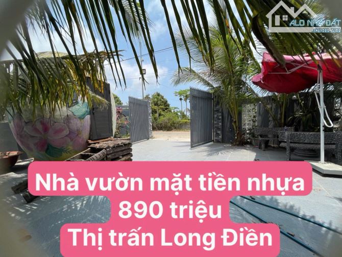 “Mặt tiền đường nhựa lớn Trung Tâm Long Điền Bà Rịa” Sổ riêng, đường nhựa. Full công năng