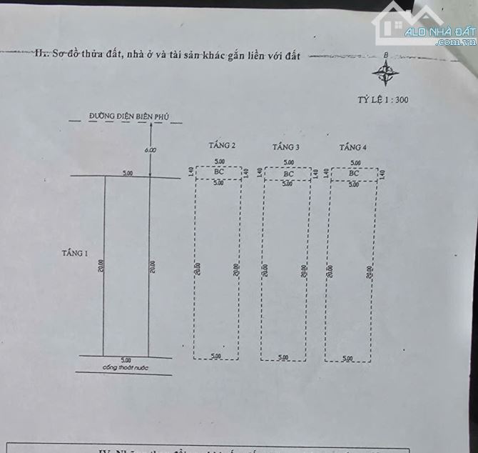 Nhà 4 tầng Mặt tiền Điện Biên Phủ. Đối diện Copmark,cạnh chợ Thanh Khê. S= 100m2, 16 tỷ