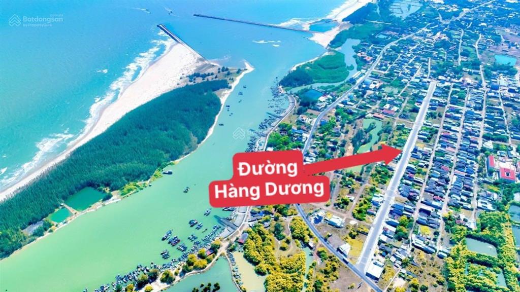Đất mặt tiền đường hàng dương (đường rộng 22m), cách biển lộc an 500m. dt 200m2 (10x20) hướng đn