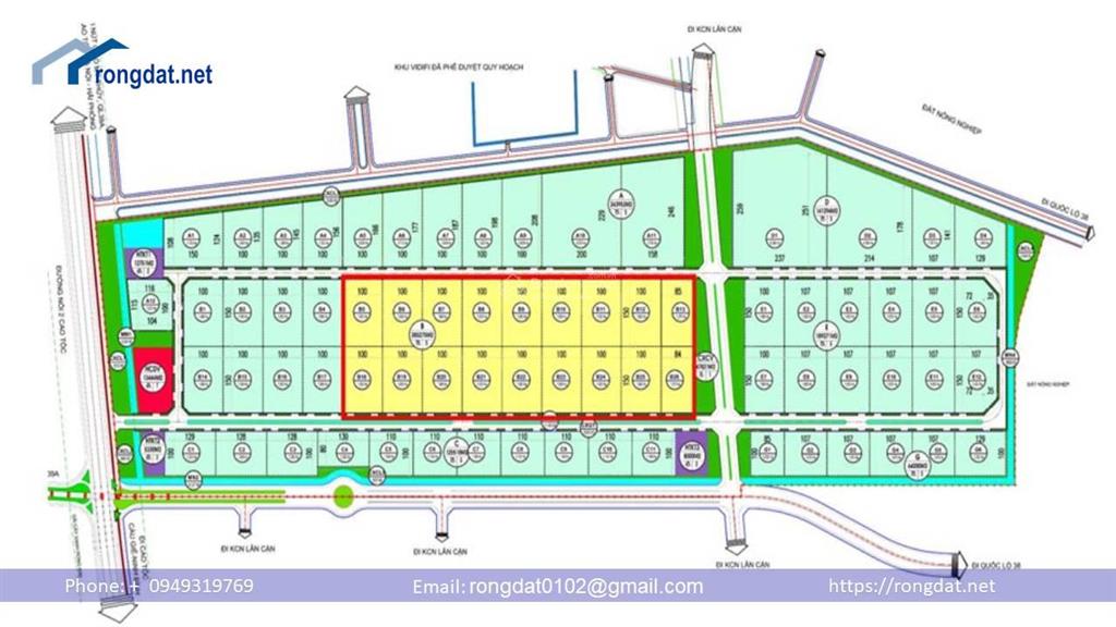Bán đất xd nhà máy trong kcn số 3 hưng yên ecoland hưng yên. diện tích 2ha. giá 3,57tr/m2