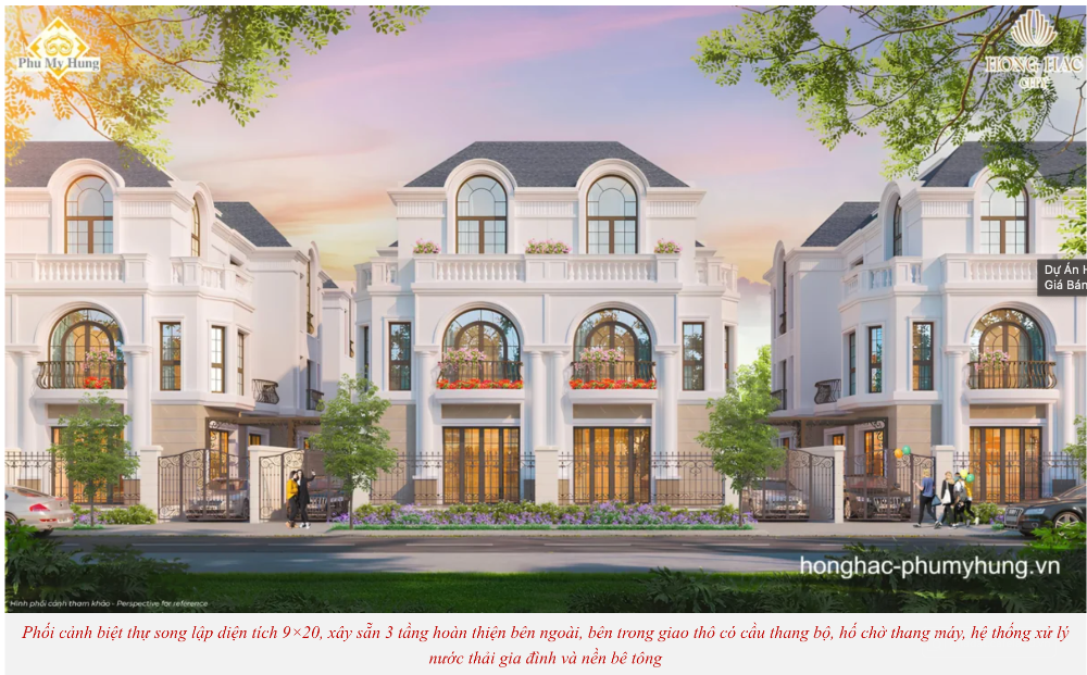 Biệt thự đẳng cấp của Phú Mỹ Hưng - Hồng Hạc city, mua trực tiếp chủ đầu tư