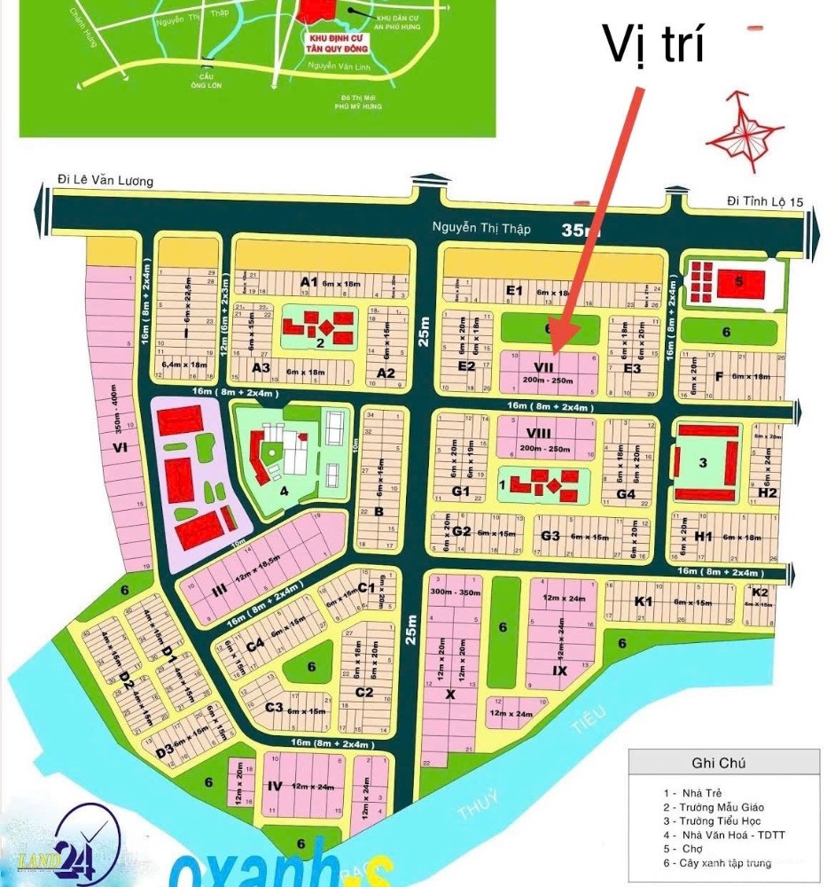 Đất BT 14,6x16m Đường 56 Khu Tân Quy Đông Q7. giá tốt ĐT