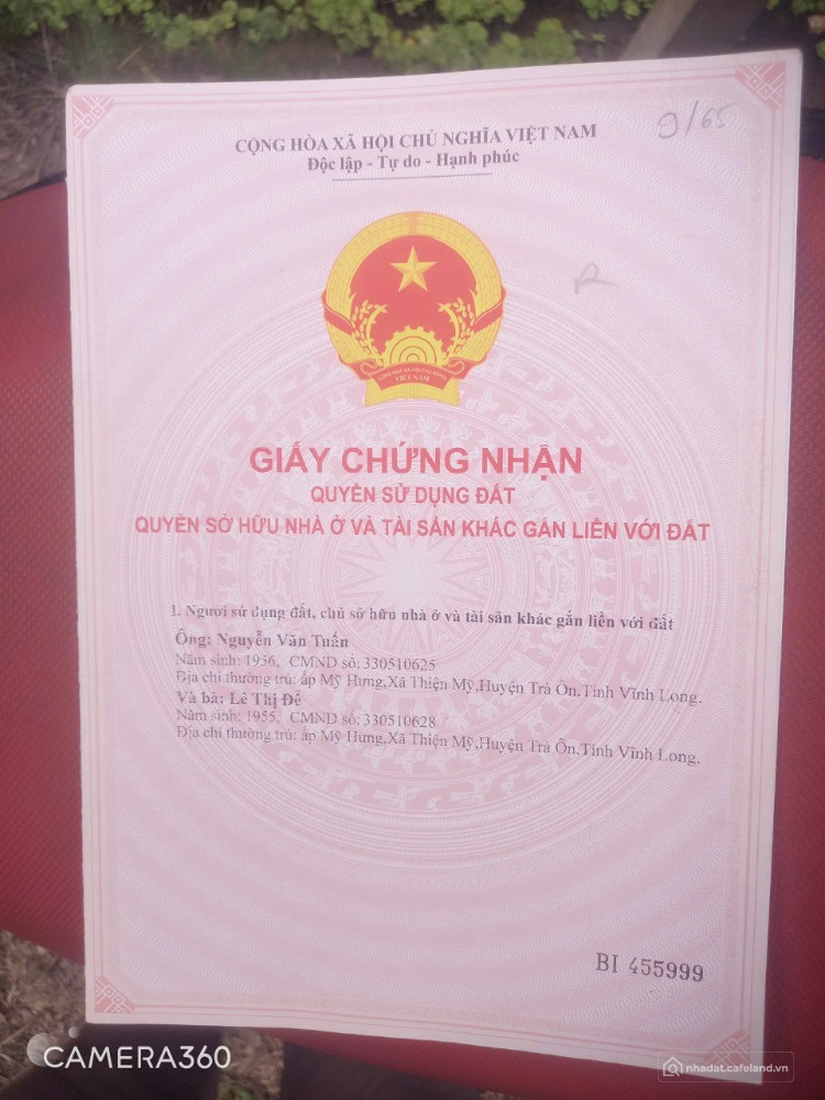 Bán 10.787m2 đất vườn + 300m2 thổ cư Ấp Mỹ Hưng, Xã Thiện Mỹ, Trà Ôn, Vĩnh Long
