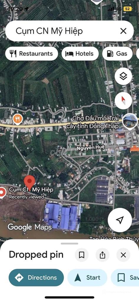 Bán đất nông, lâm nghiệp: 868M2 - ĐẤT MẶT TIỀN 20M NGAY CHỢ ĐẦU MỐI ĐỒNG THÁP –