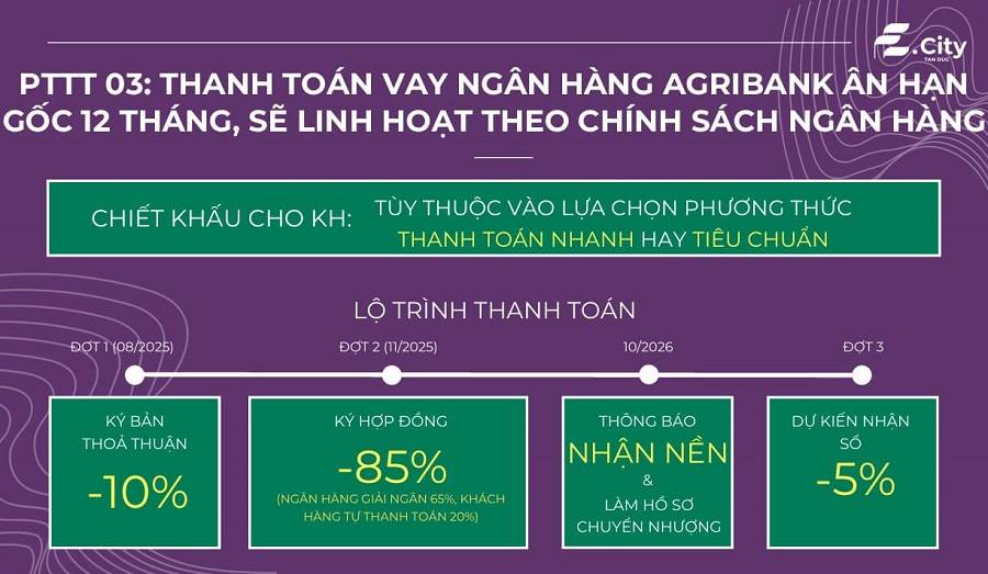 Đầu tư sinh lời lô đất 150m2 E-City Tân Đức, sát KCN Hạnh Phúc