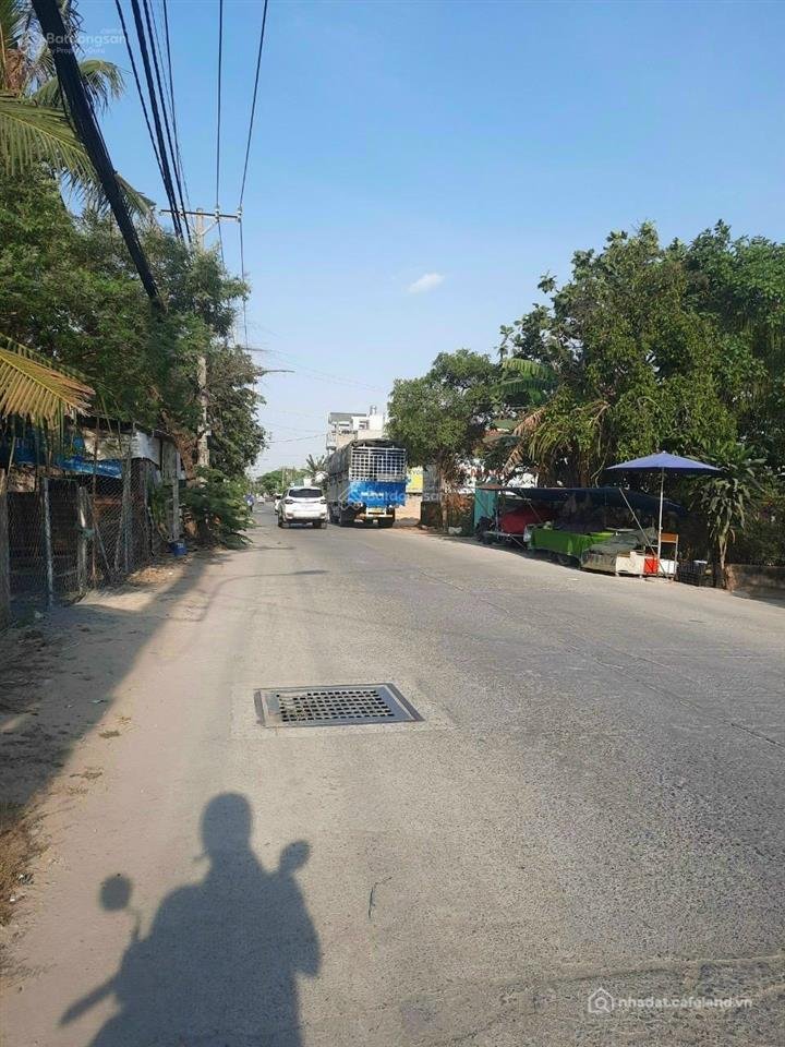 Bán kho, nhà xưởng: Diện tích 6.5x39 nở hậu 7.6m=281m2 thổ cư mặt tiền đường thạ