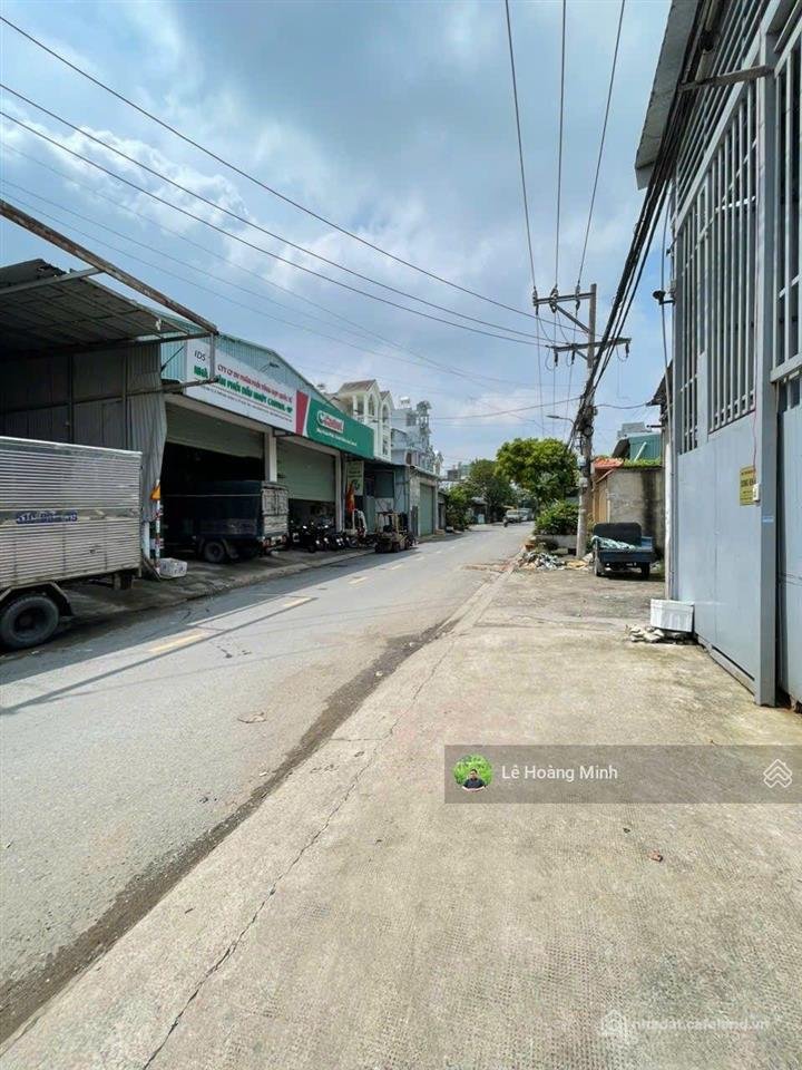 Bán kho, nhà xưởng: Bán xưởng 8,5m x 32m. mặt tiền đường thới an 13 (xe conter v