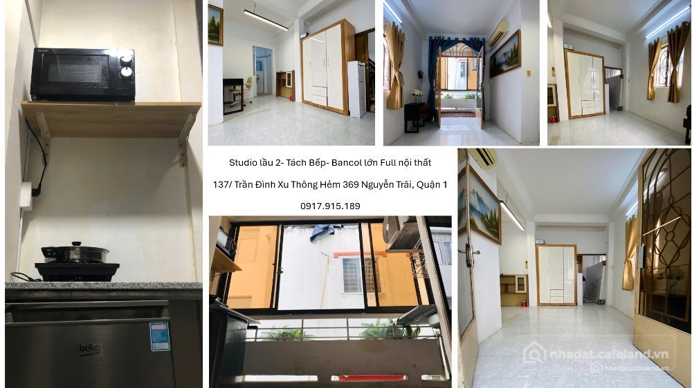 Cho thuê phòng trọ: Cho thuê phòng trọ: Cho thuê phòng trọ: STUDIO LẦU 2- 30 M2-