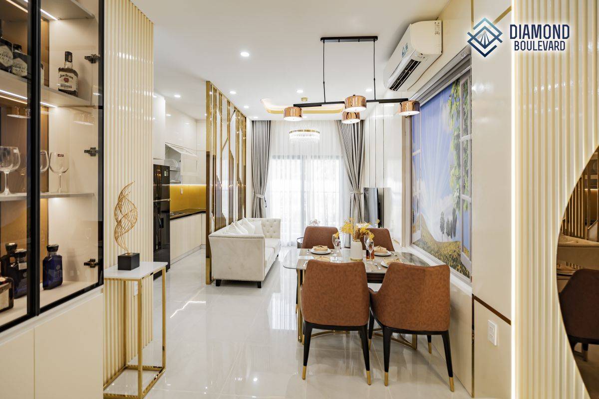 Sở hữu căn 2PN tại Diamond Boulevard, 2,09 tỷ, nhận nhà theo tiến độ - mặt tiền QL13
