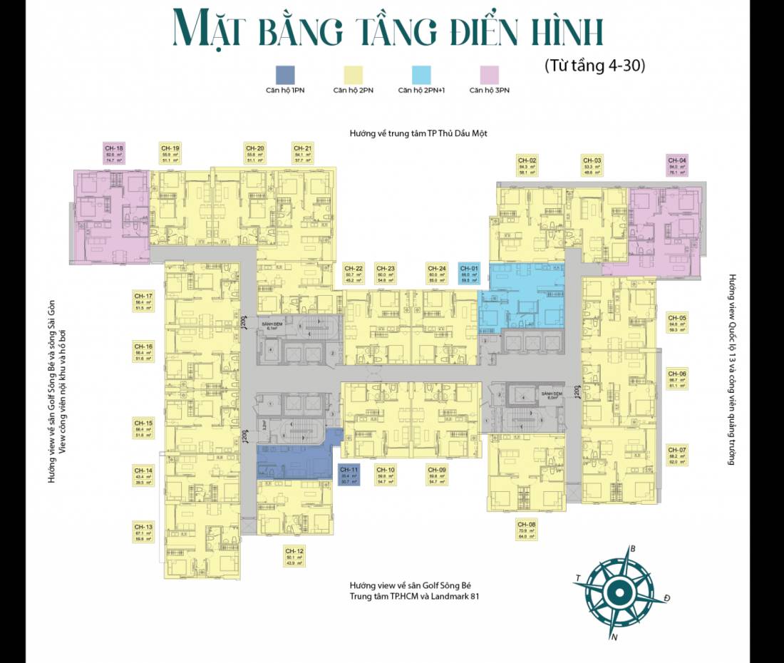 Căn 36m² Diamond Boulevard, 1,35 tỷ, vị trí trục Quốc lộ 13 - nhận nhà 2026