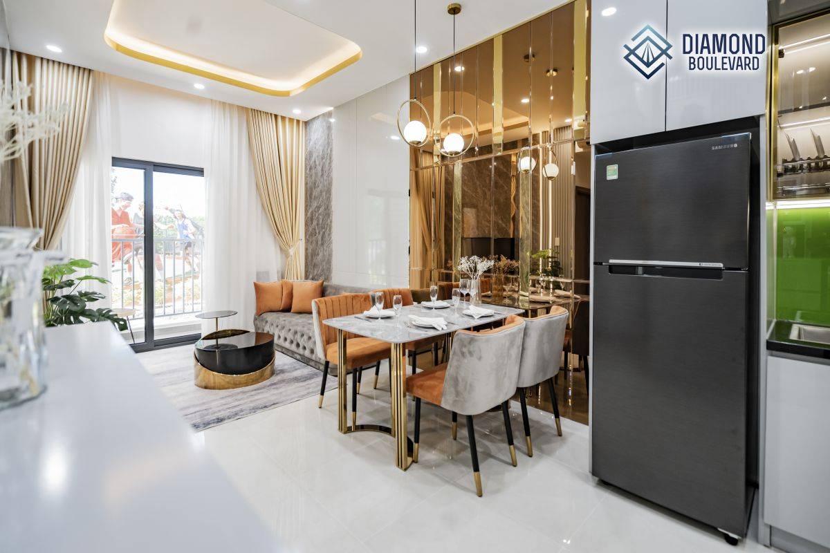 Diamond Boulevard 3PN giá 3,02 tỷ, lựa chọn an cư và cho thuê - full nội thất