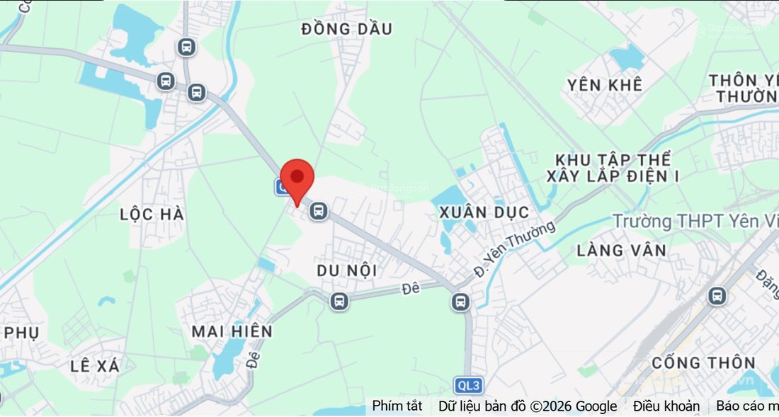 Nhà riêng: Cho thuê nhà 3 tầng, hướng ĐN, cơ bản đủ nội thất, khu TT Địa chất Ma