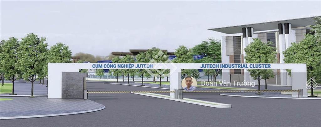 Bán đất xd nhà máy trong cn jutech bắc giang. dt 0,5ha mặt đường vành đai 4. giá 3tr/m2