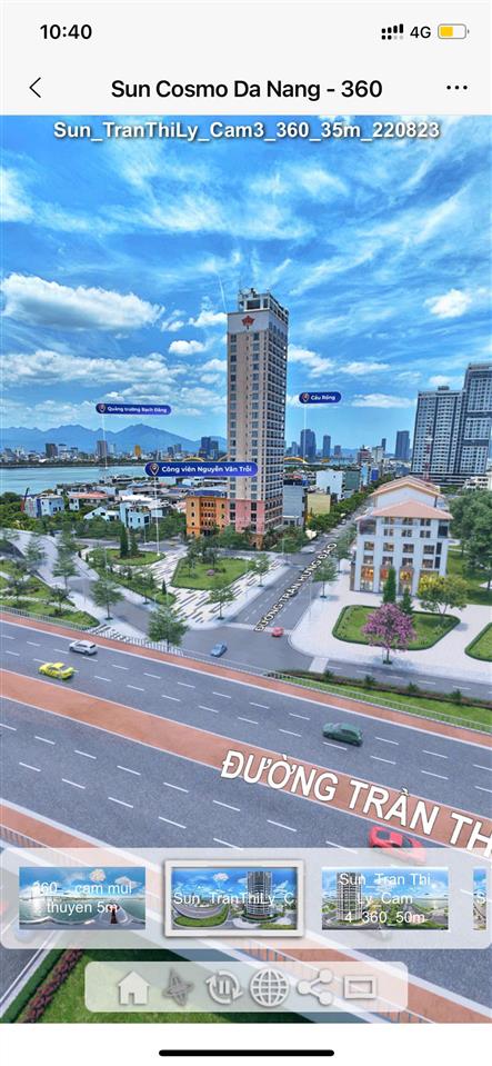 Sở hữu ngay căn hộ sun cosmo view trực diện sông hàn ,cầu rồng vị trí dòng tiền cao chỉ 4,x tỷ