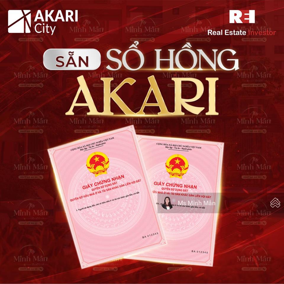 Nhận nhà ở ngay với căn hộ akari city võ văn kiệt, 61m2 đã có sổ hồng, chuẩn pháp lý, vay nh 80%