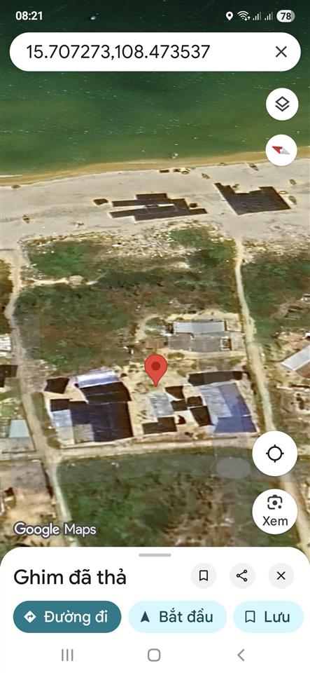 Bán lô đất 1259m2 3 mặt tiền sát biển xã bình hải thăng bình, nam hội an tp đà nẵng mới