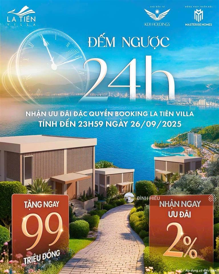 Mở bán la tiên villas biệt thự biển ngay thềm bãi tắm, một trong số ít tại nha trang