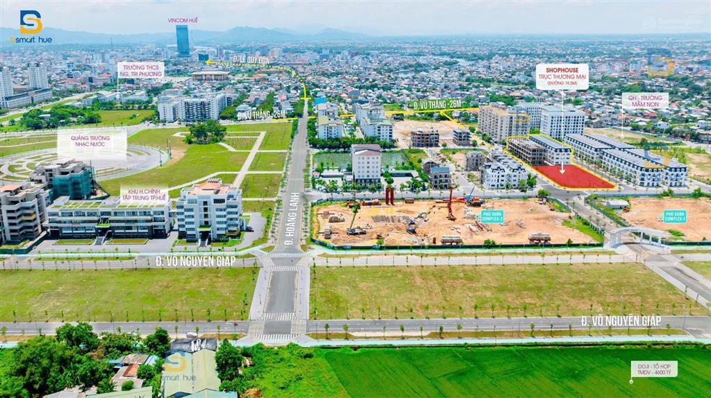 Chỉ còn 2 căn phú xuân city giá 19,8tr/m2 sàn trung tâm tp huế đang cho thuê 45tr/tháng