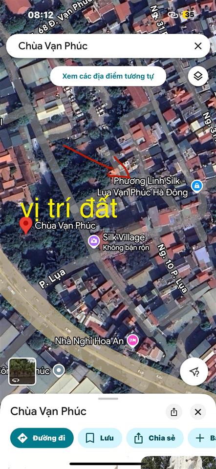 Bán gấp lô đất nở hậu 68,8m2 vạn phúc ô tô thoải mái