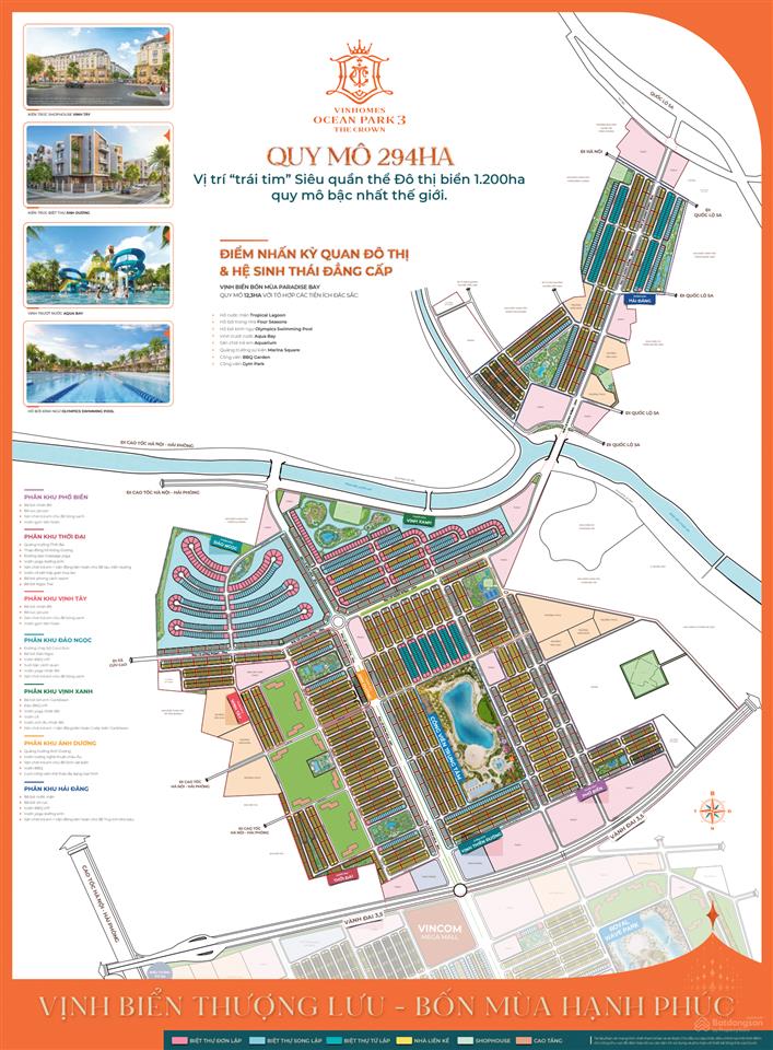 Bán căn liền kề 75m phân khu vịnh tây, vinhomes ocean park 3 vị trí đẹp, sát trường học & chung cư