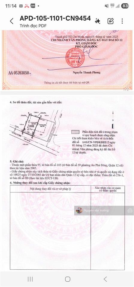 Bán đất mặt tiền hẻm 306 vào 1 sẹc cách cầu sắt qua gò vấp 400m