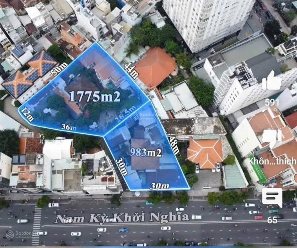 Chuyển nhượng tài sản 2760m2 2 mặt tiền đường nam kỳ khởi nghĩa