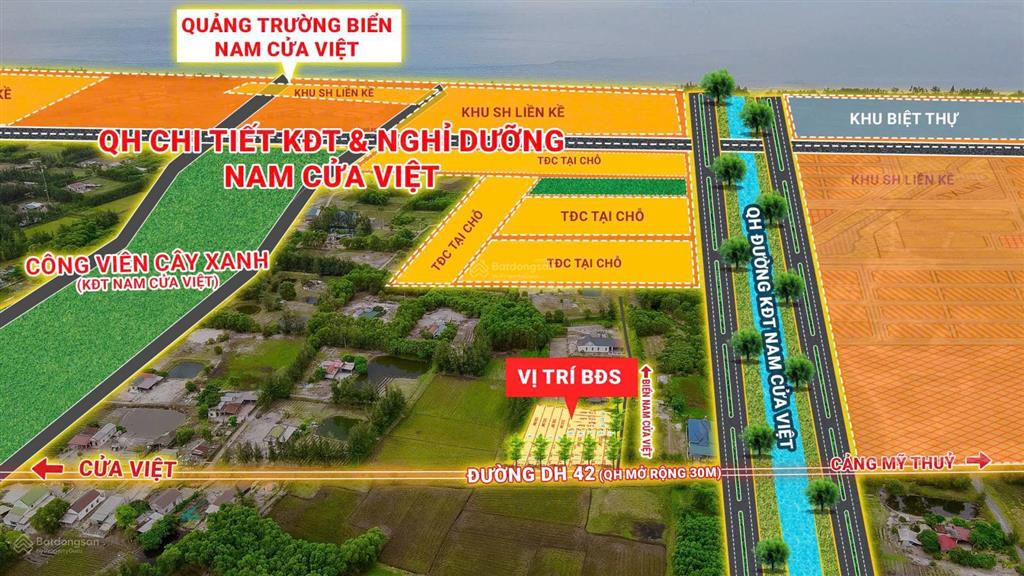 Mt đh42 quốc phòng nam cửa việt vị trí đắc địa duy nhất 1 lô