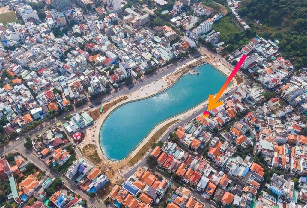 Bán đất mt bờ hồ võ thị sáu dt 104m2 (6.1x17.2m) vị trí hiếm có, view hồ 100%, cách biển 200m