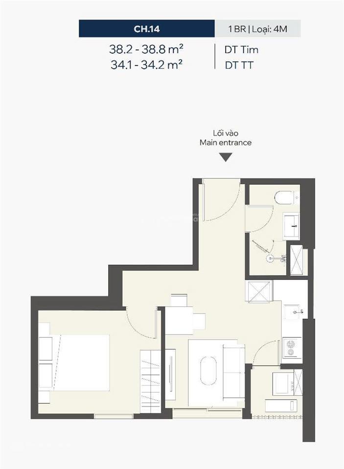 Căn 1 ngủ giá tốt thị trường masteri grand avenue, thanh toán tiến độ tầng thấp view bể bơi