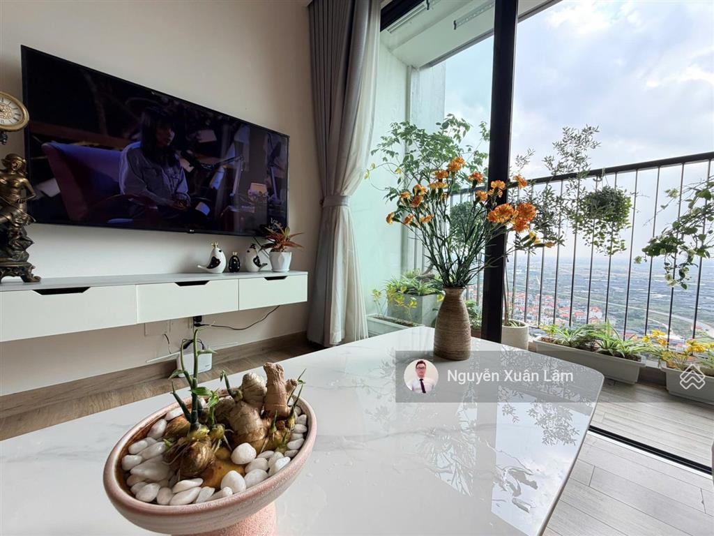Cần bán căn 58m2 full đồ mới đẹp view sông hồng thoáng mát, giá rẻ 4.290 tỷ bp haven ecopark