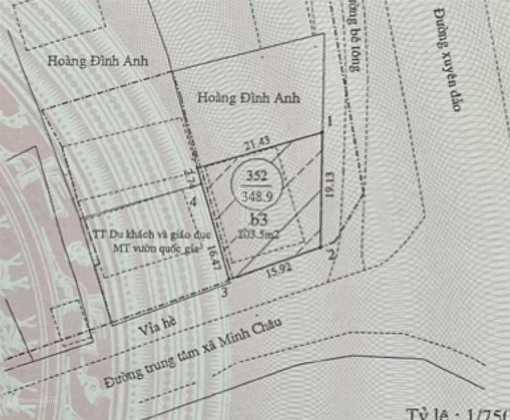 Bán nhà đất vàng ngay ngã 3 phố đi bộ minh châu cách bãi tắm minh châu 100m cực đẹp