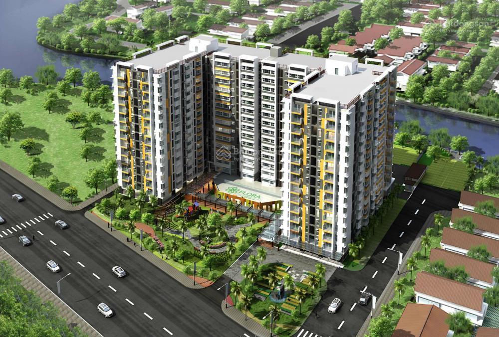 Bán cc flora anh đào đối diện global city dt 55m2 giá 2.85 tỷ sổ hồng full nội thất