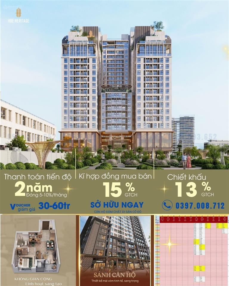 Huế heritage căn hộ cao cấp đầu tiên tại huế