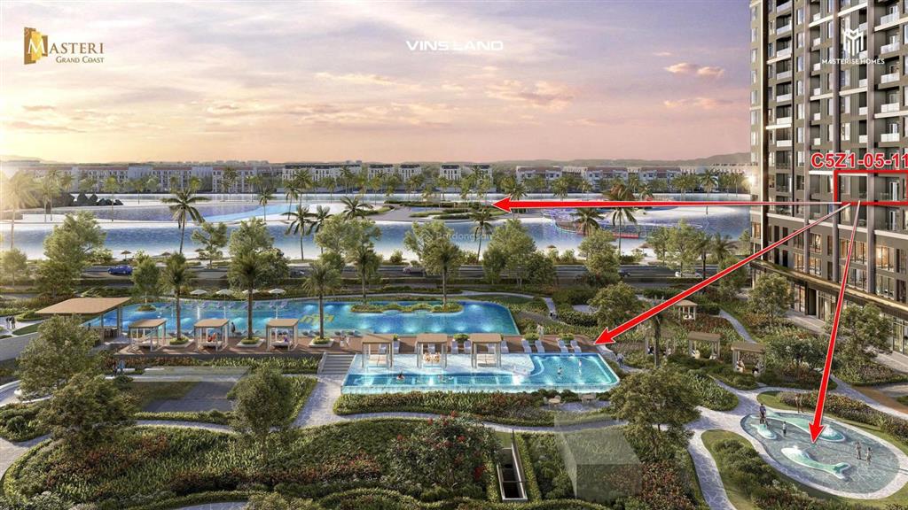 Căn 3pn đông nam view hồ tạo sóng thiết kế đẹp, không gian rộng rãi cho gia đình